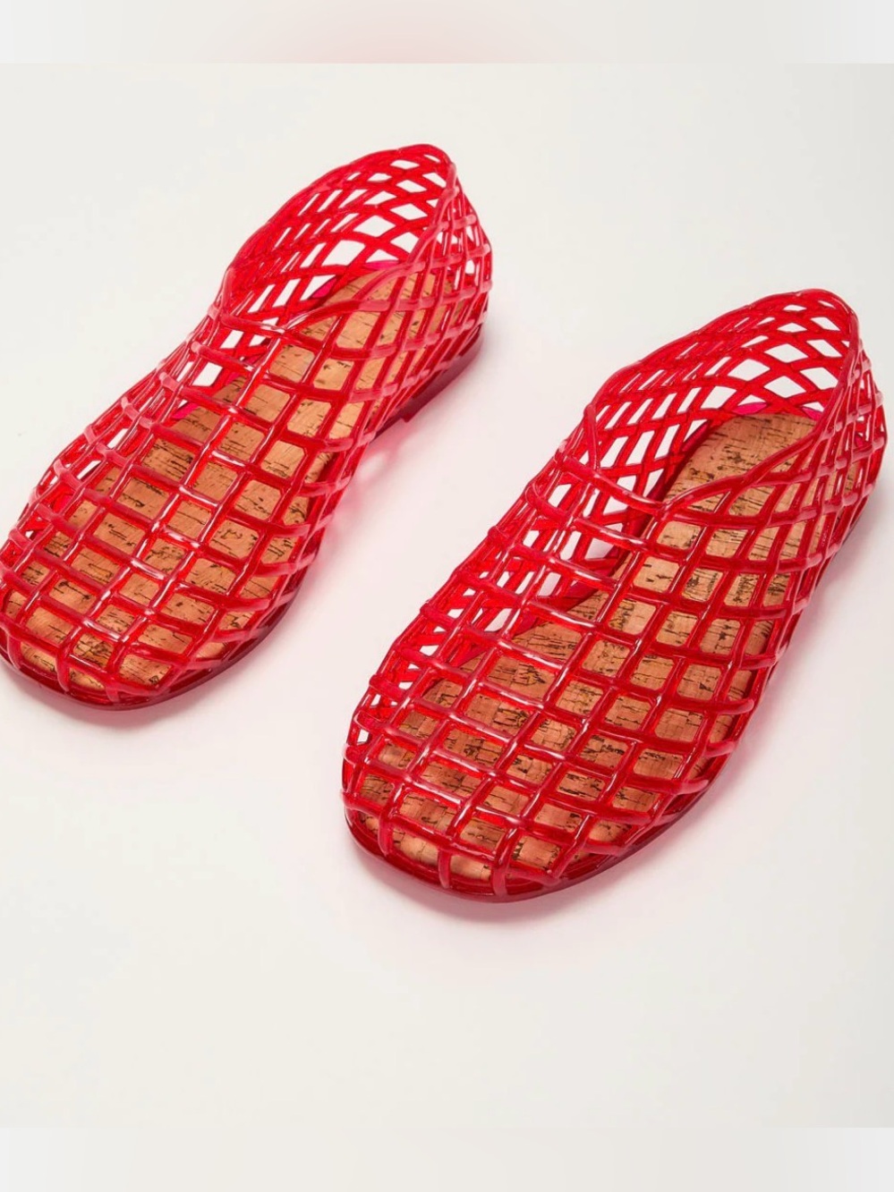MIA Red Lattice Slip-On Flats